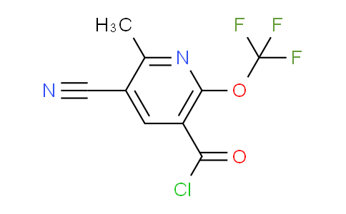 3-Cyano-2-methyl-6-(trifluoromethoxy)pyridine-5-carbonyl chloride