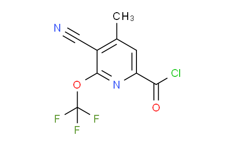 3-Cyano-4-methyl-2-(trifluoromethoxy)pyridine-6-carbonyl chloride