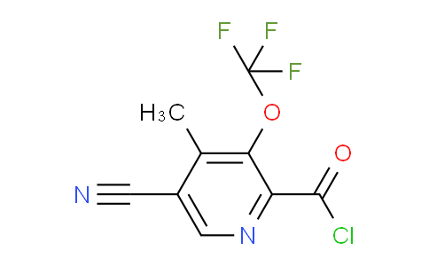 5-Cyano-4-methyl-3-(trifluoromethoxy)pyridine-2-carbonyl chloride