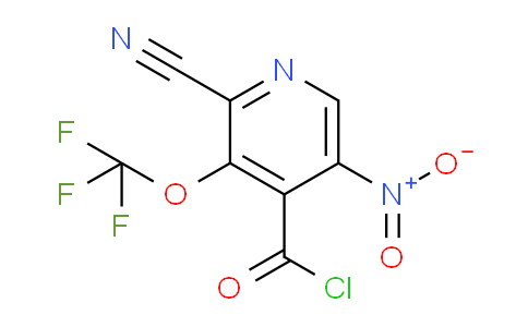 2-Cyano-5-nitro-3-(trifluoromethoxy)pyridine-4-carbonyl chloride
