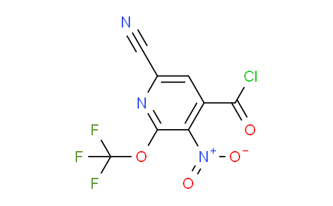 6-Cyano-3-nitro-2-(trifluoromethoxy)pyridine-4-carbonyl chloride