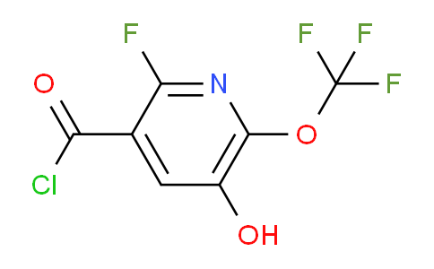 2-Fluoro-5-hydroxy-6-(trifluoromethoxy)pyridine-3-carbonyl chloride