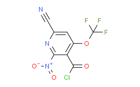 6-Cyano-2-nitro-4-(trifluoromethoxy)pyridine-3-carbonyl chloride