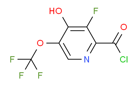 3-Fluoro-4-hydroxy-5-(trifluoromethoxy)pyridine-2-carbonyl chloride