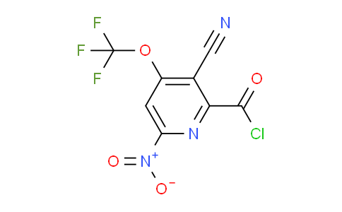 3-Cyano-6-nitro-4-(trifluoromethoxy)pyridine-2-carbonyl chloride