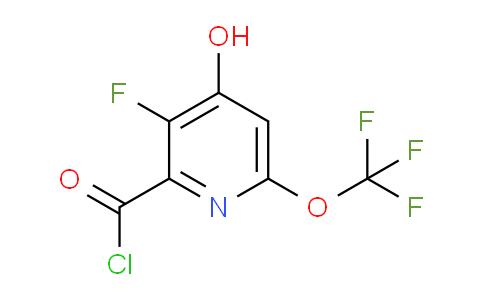 3-Fluoro-4-hydroxy-6-(trifluoromethoxy)pyridine-2-carbonyl chloride