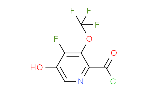 4-Fluoro-5-hydroxy-3-(trifluoromethoxy)pyridine-2-carbonyl chloride