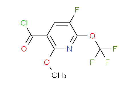 3-Fluoro-6-methoxy-2-(trifluoromethoxy)pyridine-5-carbonyl chloride