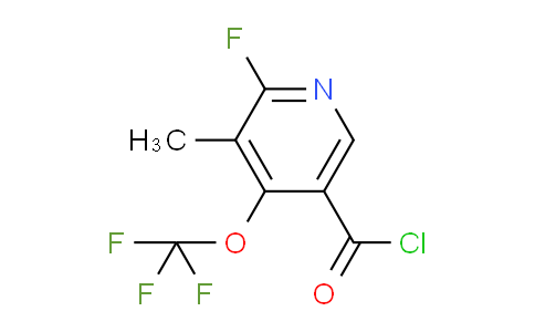 2-Fluoro-3-methyl-4-(trifluoromethoxy)pyridine-5-carbonyl chloride