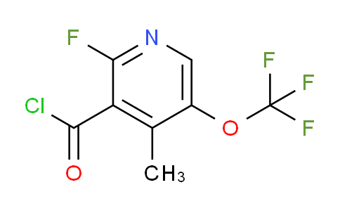 2-Fluoro-4-methyl-5-(trifluoromethoxy)pyridine-3-carbonyl chloride
