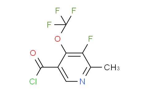 3-Fluoro-2-methyl-4-(trifluoromethoxy)pyridine-5-carbonyl chloride
