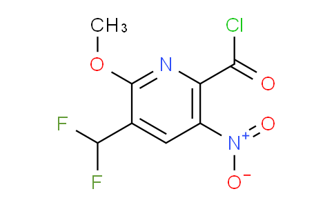 3-(Difluoromethyl)-2-methoxy-5-nitropyridine-6-carbonyl chloride