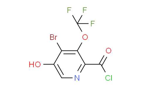 4-Bromo-5-hydroxy-3-(trifluoromethoxy)pyridine-2-carbonyl chloride