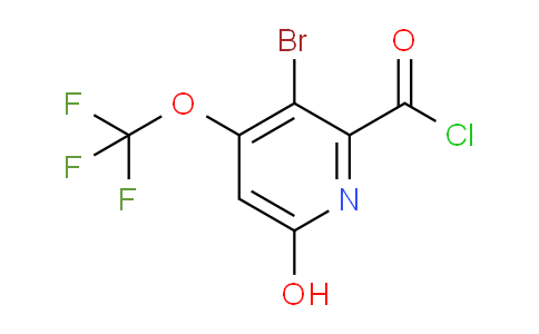 3-Bromo-6-hydroxy-4-(trifluoromethoxy)pyridine-2-carbonyl chloride