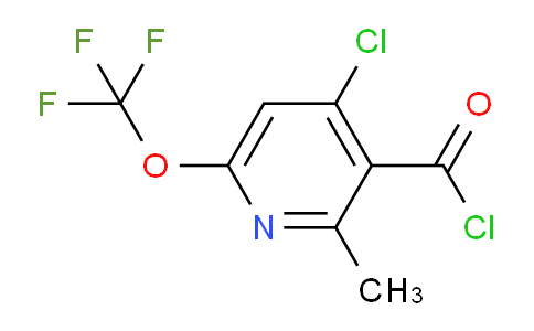4-Chloro-2-methyl-6-(trifluoromethoxy)pyridine-3-carbonyl chloride