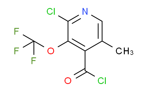 2-Chloro-5-methyl-3-(trifluoromethoxy)pyridine-4-carbonyl chloride