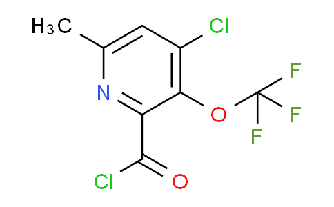 4-Chloro-6-methyl-3-(trifluoromethoxy)pyridine-2-carbonyl chloride