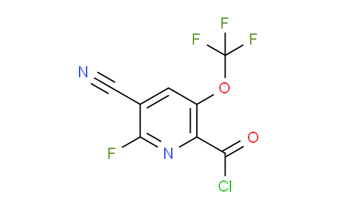 3-Cyano-2-fluoro-5-(trifluoromethoxy)pyridine-6-carbonyl chloride