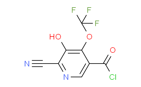 2-Cyano-3-hydroxy-4-(trifluoromethoxy)pyridine-5-carbonyl chloride