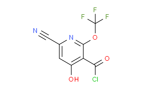 6-Cyano-4-hydroxy-2-(trifluoromethoxy)pyridine-3-carbonyl chloride