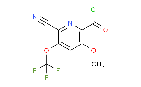 2-Cyano-5-methoxy-3-(trifluoromethoxy)pyridine-6-carbonyl chloride