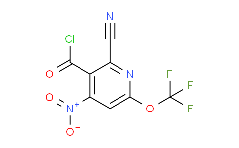 2-Cyano-4-nitro-6-(trifluoromethoxy)pyridine-3-carbonyl chloride