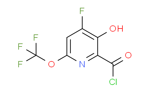 4-Fluoro-3-hydroxy-6-(trifluoromethoxy)pyridine-2-carbonyl chloride