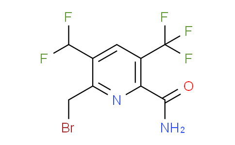 2-(Bromomethyl)-3-(difluoromethyl)-5-(trifluoromethyl)pyridine-6-carboxamide