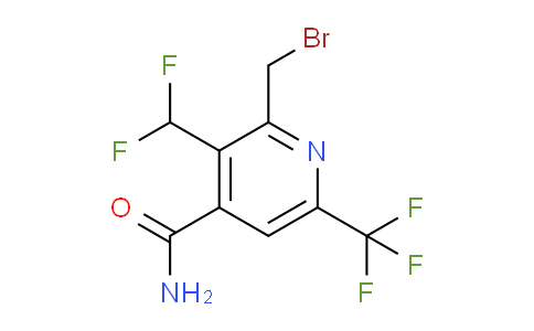 2-(Bromomethyl)-3-(difluoromethyl)-6-(trifluoromethyl)pyridine-4-carboxamide