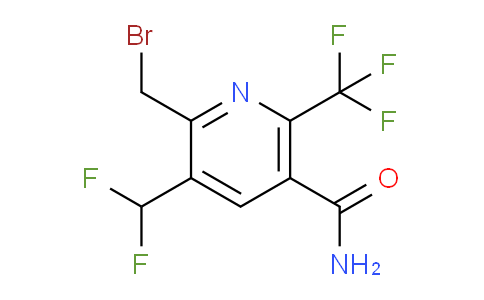 2-(Bromomethyl)-3-(difluoromethyl)-6-(trifluoromethyl)pyridine-5-carboxamide