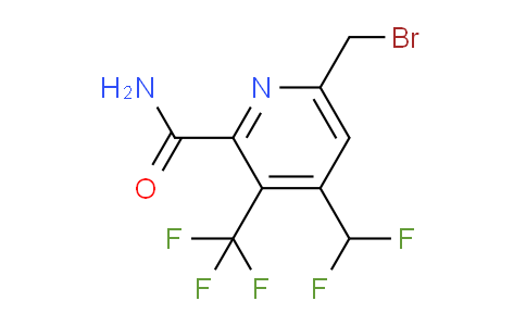 6-(Bromomethyl)-4-(difluoromethyl)-3-(trifluoromethyl)pyridine-2-carboxamide
