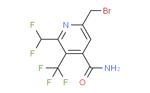 6-(Bromomethyl)-2-(difluoromethyl)-3-(trifluoromethyl)pyridine-4-carboxamide