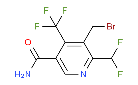 3-(Bromomethyl)-2-(difluoromethyl)-4-(trifluoromethyl)pyridine-5-carboxamide