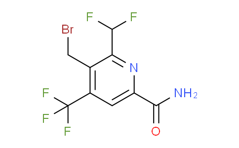 3-(Bromomethyl)-2-(difluoromethyl)-4-(trifluoromethyl)pyridine-6-carboxamide