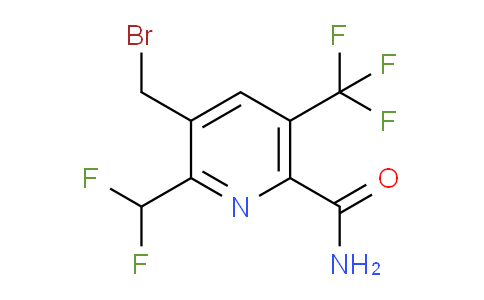 3-(Bromomethyl)-2-(difluoromethyl)-5-(trifluoromethyl)pyridine-6-carboxamide