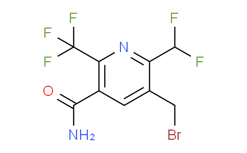 3-(Bromomethyl)-2-(difluoromethyl)-6-(trifluoromethyl)pyridine-5-carboxamide