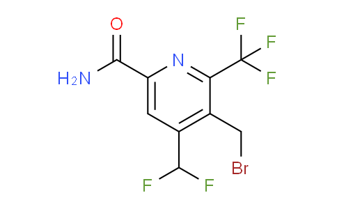 3-(Bromomethyl)-4-(difluoromethyl)-2-(trifluoromethyl)pyridine-6-carboxamide