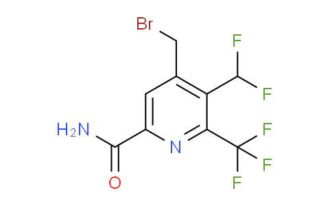 4-(Bromomethyl)-3-(difluoromethyl)-2-(trifluoromethyl)pyridine-6-carboxamide