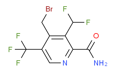 4-(Bromomethyl)-3-(difluoromethyl)-5-(trifluoromethyl)pyridine-2-carboxamide