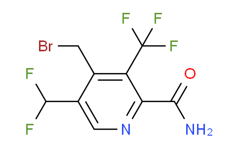 4-(Bromomethyl)-5-(difluoromethyl)-3-(trifluoromethyl)pyridine-2-carboxamide