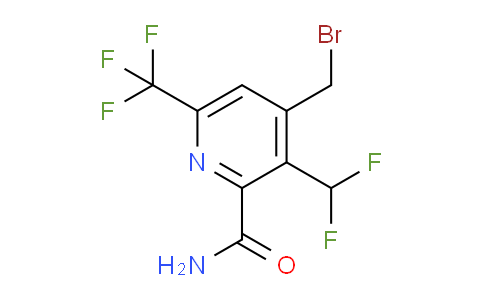 4-(Bromomethyl)-3-(difluoromethyl)-6-(trifluoromethyl)pyridine-2-carboxamide