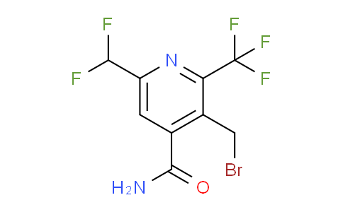 3-(Bromomethyl)-6-(difluoromethyl)-2-(trifluoromethyl)pyridine-4-carboxamide