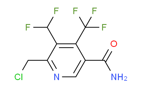 2-(Chloromethyl)-3-(difluoromethyl)-4-(trifluoromethyl)pyridine-5-carboxamide