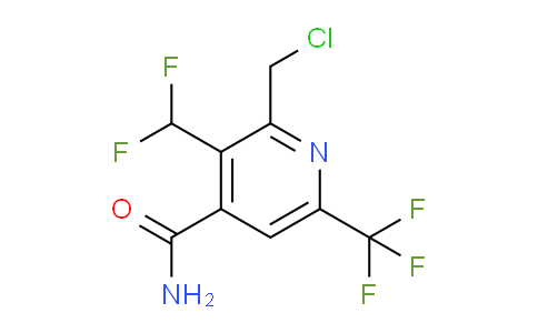 2-(Chloromethyl)-3-(difluoromethyl)-6-(trifluoromethyl)pyridine-4-carboxamide