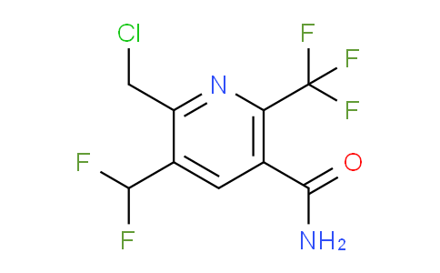 2-(Chloromethyl)-3-(difluoromethyl)-6-(trifluoromethyl)pyridine-5-carboxamide