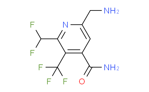 6-(Aminomethyl)-2-(difluoromethyl)-3-(trifluoromethyl)pyridine-4-carboxamide
