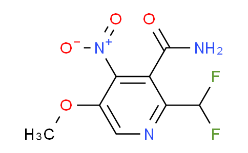 2-(Difluoromethyl)-5-methoxy-4-nitropyridine-3-carboxamide