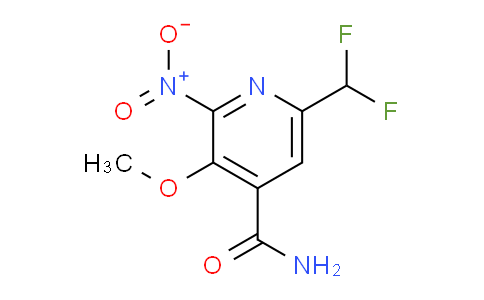 6-(Difluoromethyl)-3-methoxy-2-nitropyridine-4-carboxamide