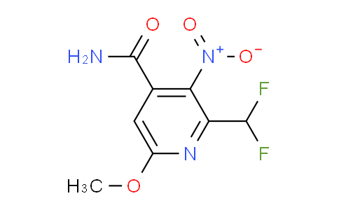 2-(Difluoromethyl)-6-methoxy-3-nitropyridine-4-carboxamide