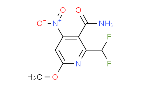 2-(Difluoromethyl)-6-methoxy-4-nitropyridine-3-carboxamide